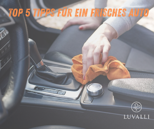 Auto-Innenraum frisch halten – Tipps für Reinigung, Geruchsneutralisierung und edle Raumdüfte von Luvalli